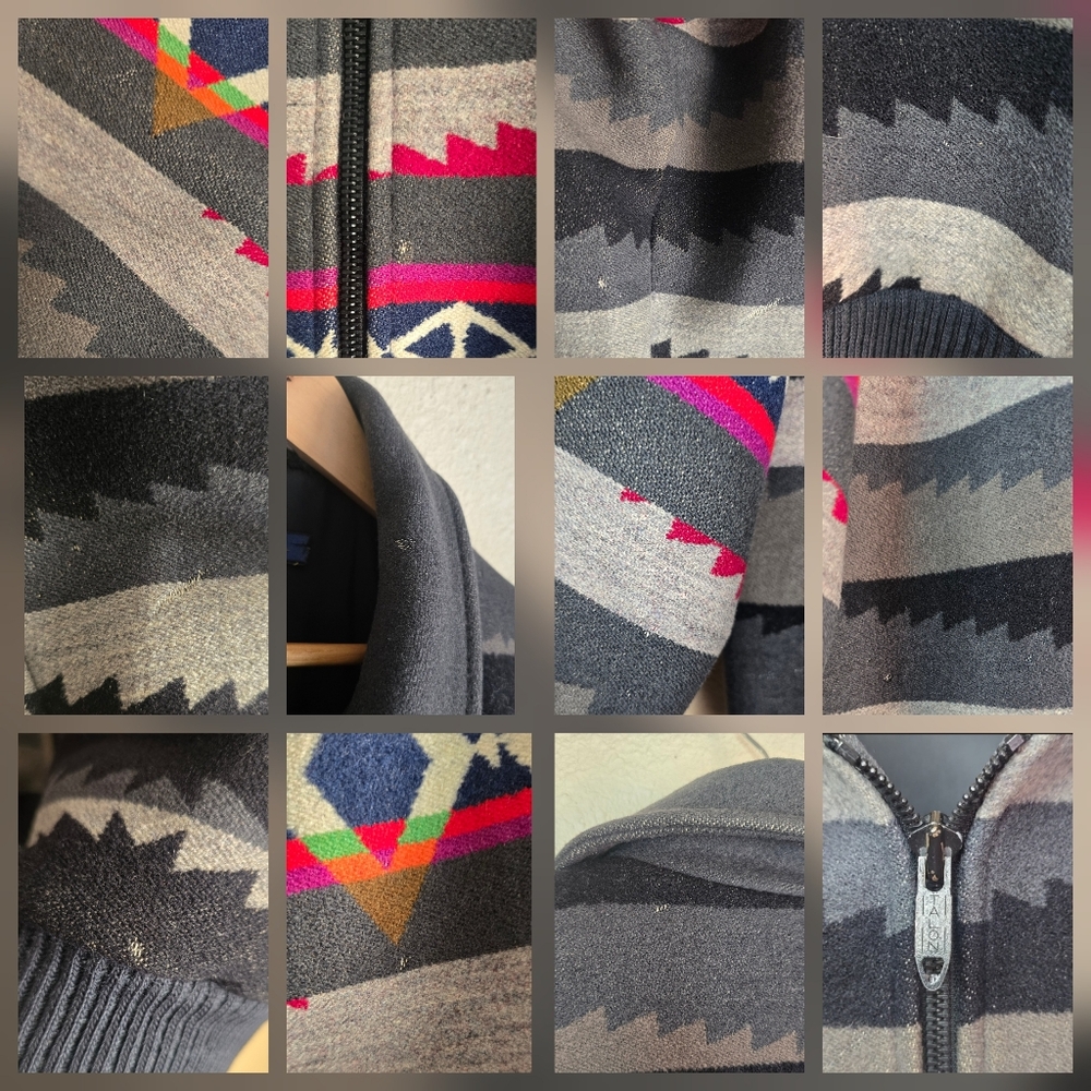 VTG Pendleton High Grade Western Wear Wool Native Southwestern Aztec Men's Sz. L - Picture 16 of 17